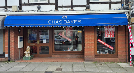 Chas Baker storefront on Milford Street, Salisbury